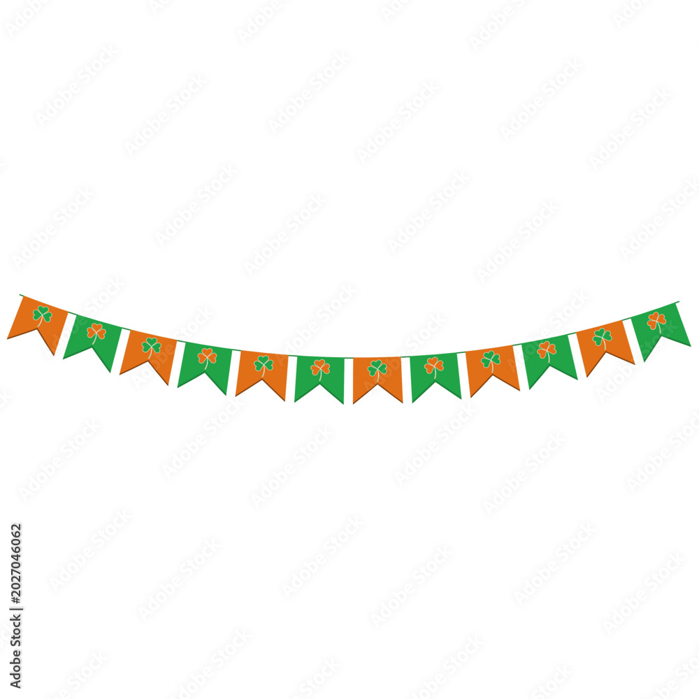 Obraz premium St. Patricks Day Flag Decoration
