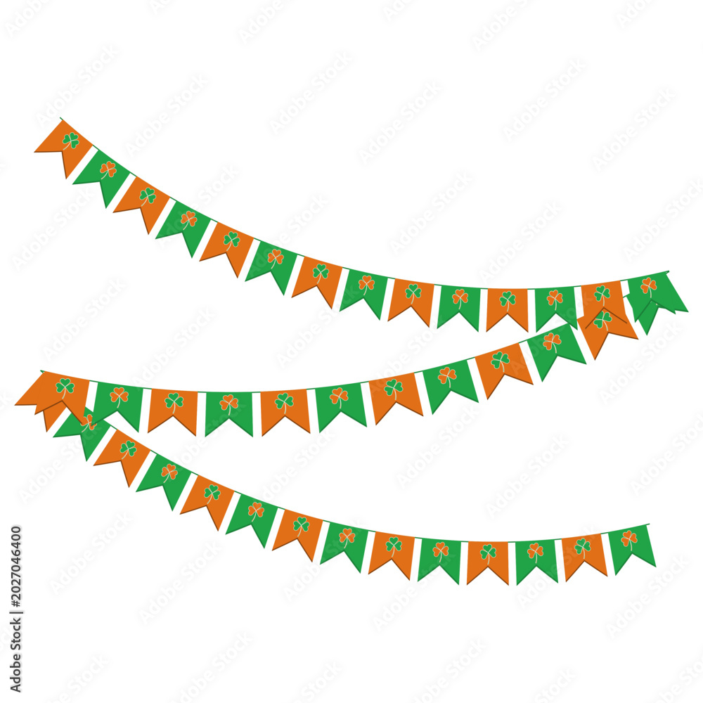 Obraz premium St. Patricks Day Flag Decoration