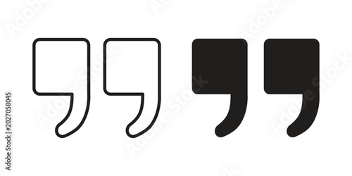 Photos Quote right icon with editable stroke and solid design vectors