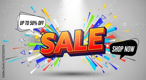 Colorful abstract vector illustration graffiti style birthday celebration card with confetti party design banner happy festive decoration artwork