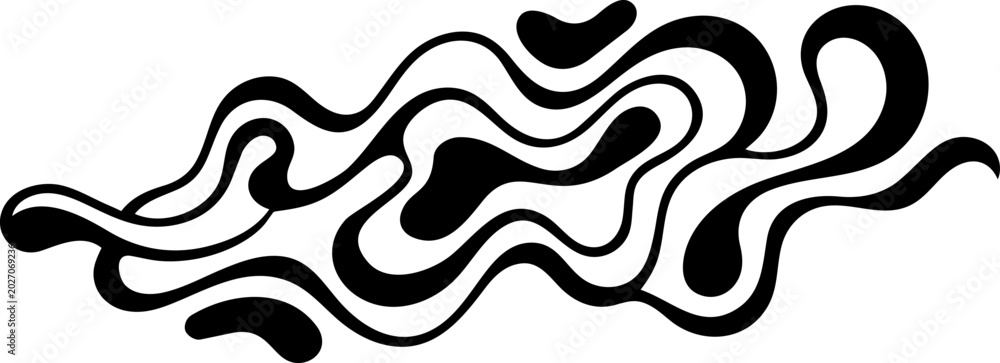 Fototapeta premium Abstract Fluid Organic Liquid