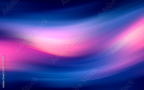 Abstract background with speed light effect. Blue pink purple wavy texture wa...