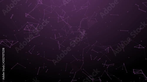 Abstract Networked Connections: A deep purple background with a gradient transition to black, overlaid with a web of interconnected white lines and dots.