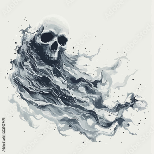 Abstract Ghost Design Very Cool