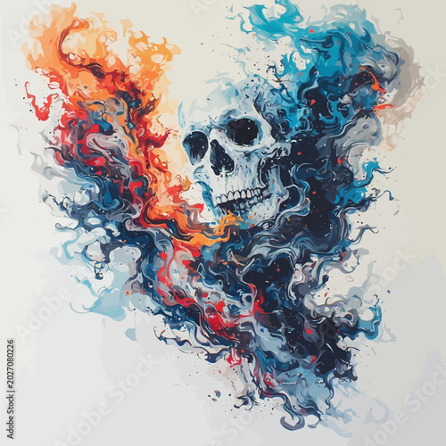 Abstract Ghost Design Very Cool