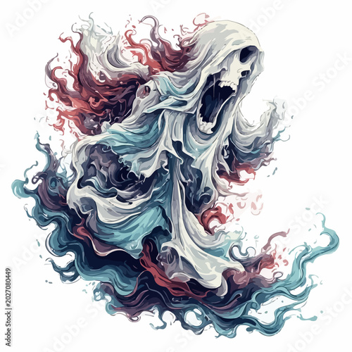 Abstract Ghost Design Very Cool