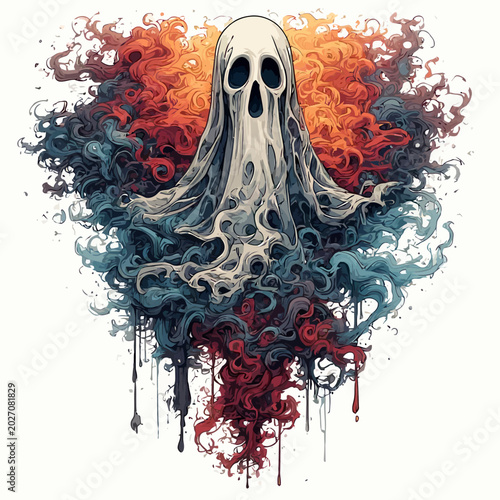 Abstract Ghost Design Very Cool