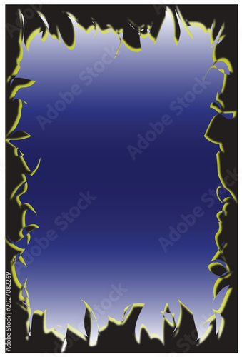 Abstract Fire Explosion Background with Dynamic Burning Flames and Sparks