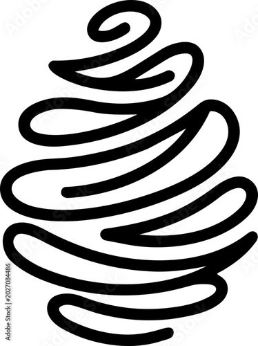 Tableau sur toile Pinecone Vector Illustration