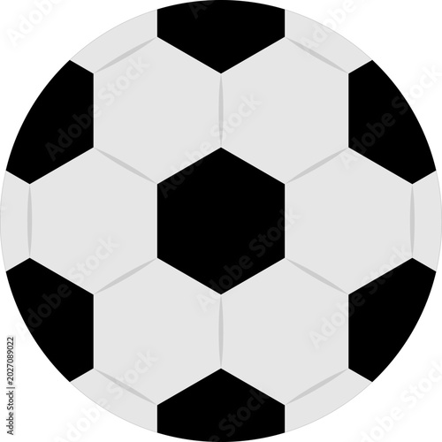 Geometric Soccer Ball Illustration