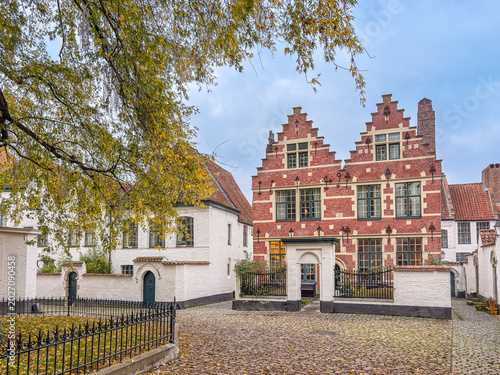 Street view of downtown Kortrijk, Belgium