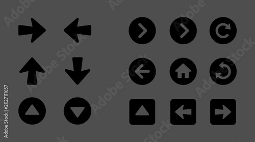 Canvastavla Black icons for user interface buttons.