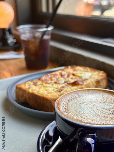 apple pie and coffee cup