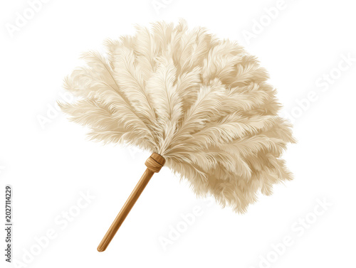 Feather Duster in Beige Home Cleaning for Dusting Surfaces