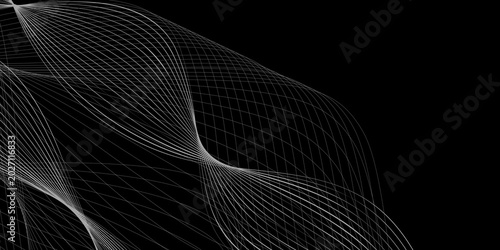 Abstract wavy gray blend technology liens background. Digital frequency track equalizer. Smooth wave abstract vector background layout layout design. Design template for cover, postcard certificate, 