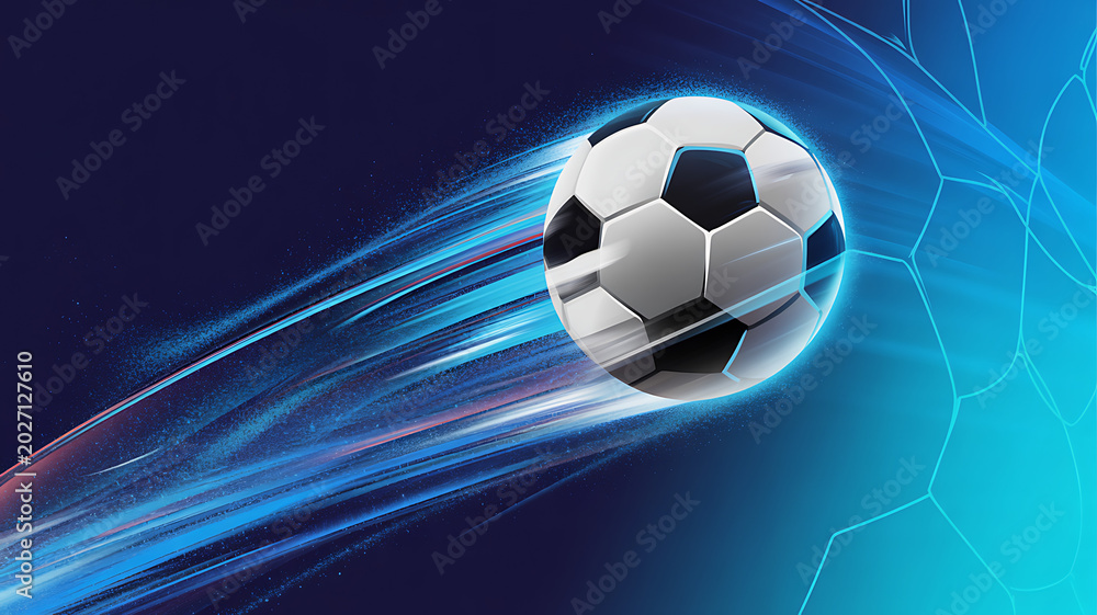 Fototapeta premium Football, soccer match. A leather ball on grass on the stadium 