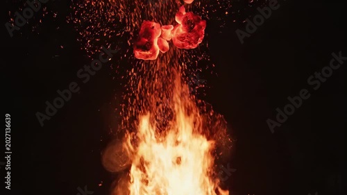 Fire Particles Rising Upward — Mesmerizing Slow Motion Flame Animation for Energy & Power Vibes | Generative AI