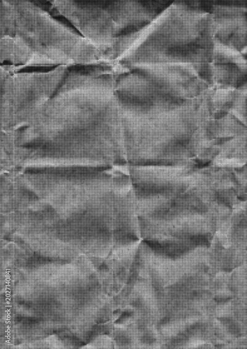 Large vector halftone paper packaging texture with a transparent background