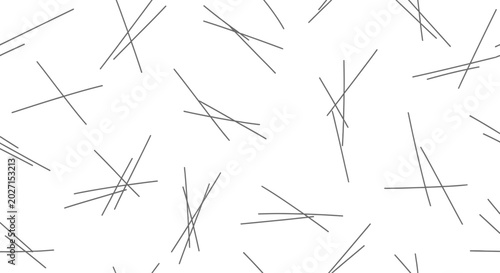 Abstract Line Pattern: A minimalist abstract pattern composed of scattered thin gray lines on a white background, creating a sense of dynamic movement and modern design.