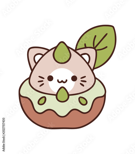 he kawaii food animal hybrid high commercial  vector art