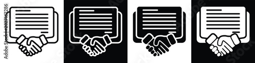 Foto Agreement monochrome style