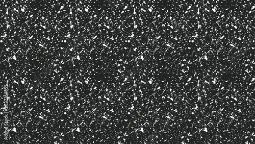 Bild auf Leinwand Black and White Distressed Grunge Texture Pattern with Paint Splatter