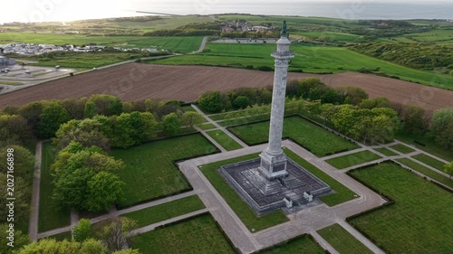 Aerial View of the Grande Armée Column at Sunset, Côte d’Opale, France
