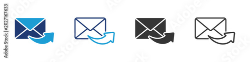 Tableau sur toile Follow-Up icon set collection multi-style.