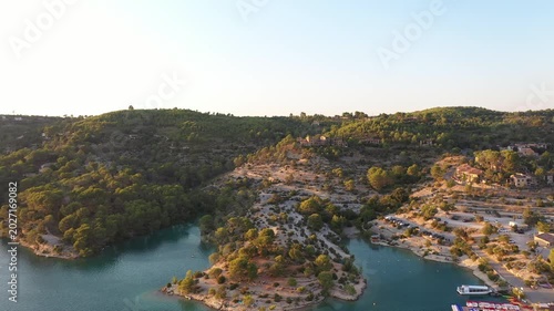 Aerial View of Lake Esparron-du-Verdon, Provence, France
