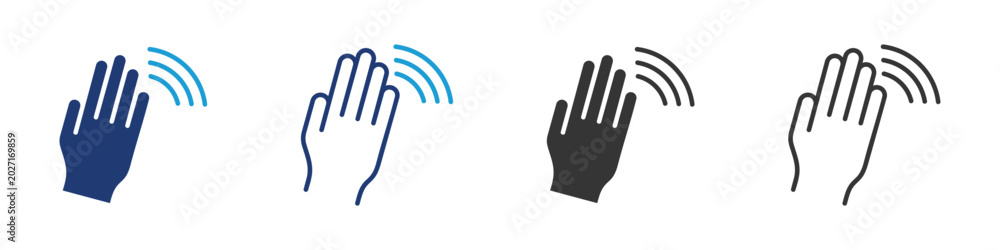 Obraz premium Outreach icon set collection multi-style.