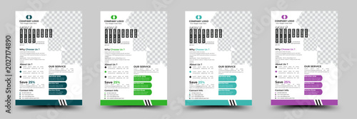 Photos simple creative corporate business flyer design template, clean business flyer design, natural shape, vector illustration, layout