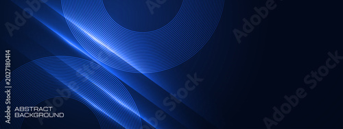 Dark Blue Abstract Technology Background with Glowing Lines, for tech banners, website headers, presentations, wallpapers, and modern corporate visuals.