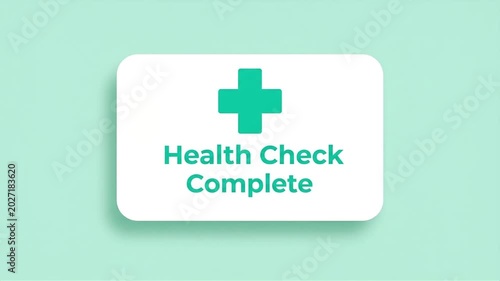 Health check complete animation