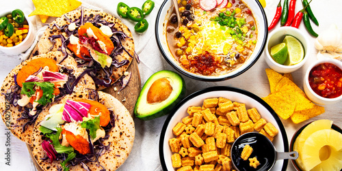Obraz na plátně Mexican cuisine concept