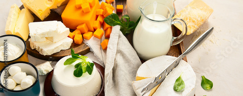 Fresh dairy products.
