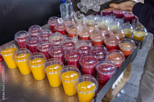 Fresh smoothies ice cold