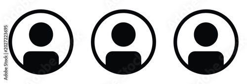Obraz na plátne Avatar default user icon for social media profile interface and digital account