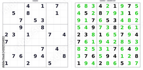 Canvastavla Hard difficulty Sudoku puzzle with 9x9 grid