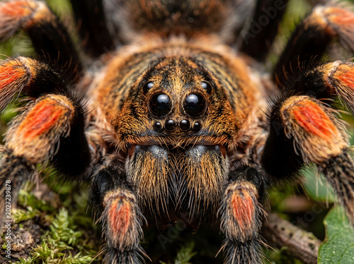a Tarantula in a forest 
