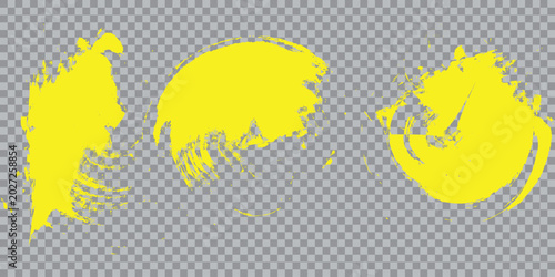 Modern Yellow Paint Burst Abstract Texture Vector Illustration