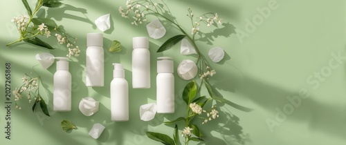 Arrangement of cosmetics wi...