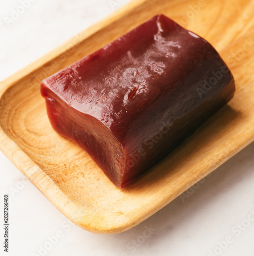 Canvas Print La moixama. Mojama or Mosciame, Spanish and Sicilian dried tuna