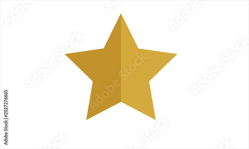 gold star isolated on white