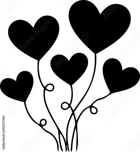 Foto Romantic Hearts Decoration
