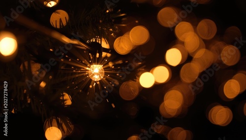 Christmas lights emitting a...