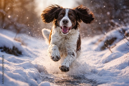 Playful English Springer Sp...