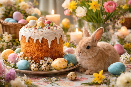 Festive Easter still life s...