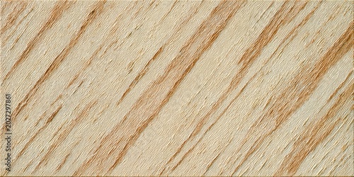 Close-up of diagonally oriented light wood grain with varying shades of brown stripes