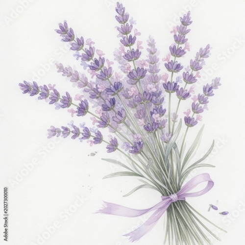 Beautiful Lavender Bouquet with Delicate Purple Flowers
