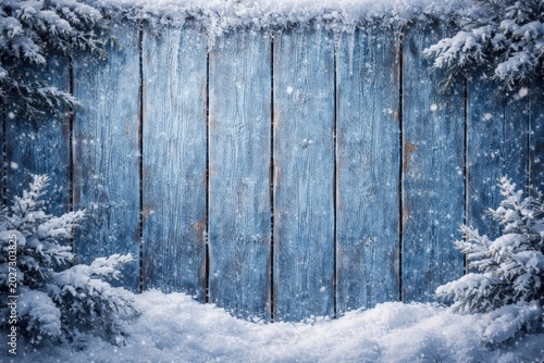 Seasonal snowy background w...